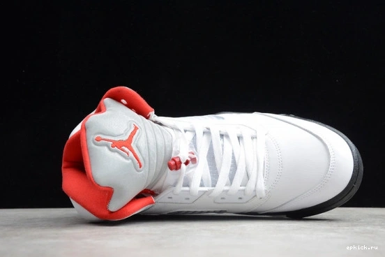 Rep EP DA1911-102 Air Red Jordan DA1911-102 Tongue Silver 5 Retro Fire (2020)  0406